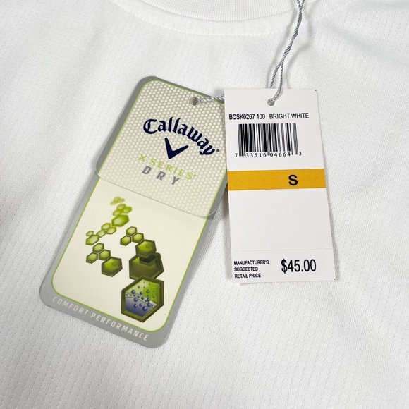 Callaway T-Shirt Men’s Short Sleeve Crew Neck Dry Tee - Picture 8 of 10
